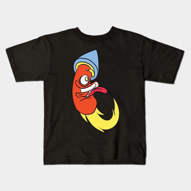 Graffiti Firework Kids T-Shirt by James P. Manning